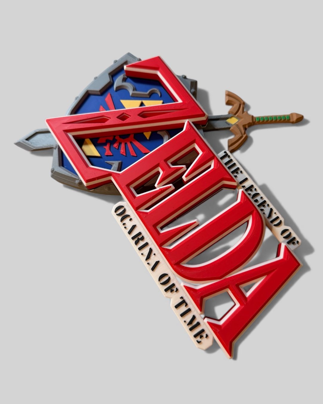 #155 Zelda Ocarina of Time Logo Display Stand — vue 5