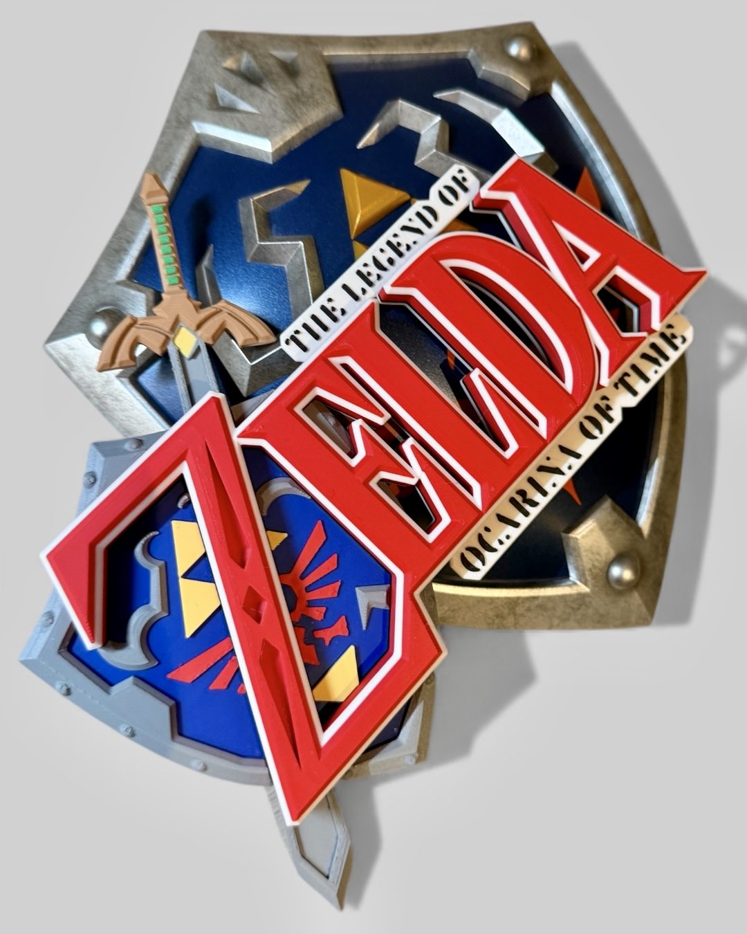 #155 Zelda Ocarina of Time Logo Display Stand — vue 7