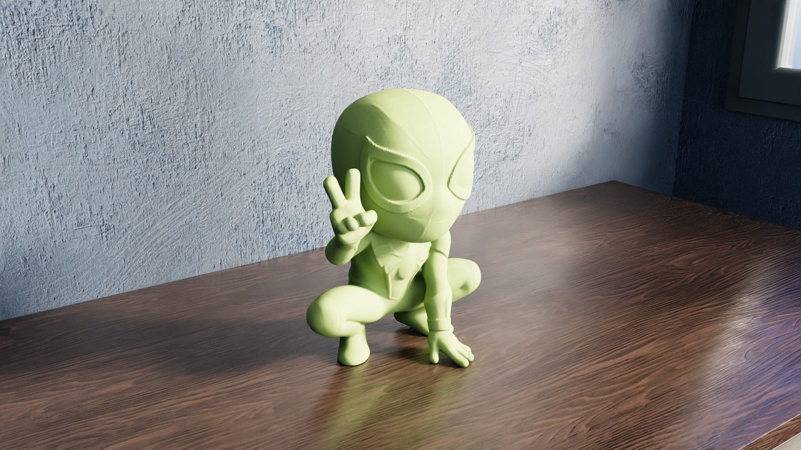 #157 Spider-Man – Squatting Pose — vue 3
