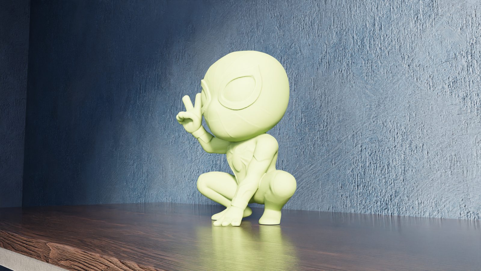 #157 Spider-Man – Squatting Pose — vue 4