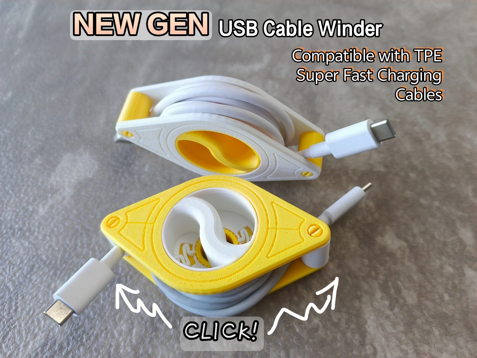#166 New-Generation USB Cable Winder (low resistance) — vue 3