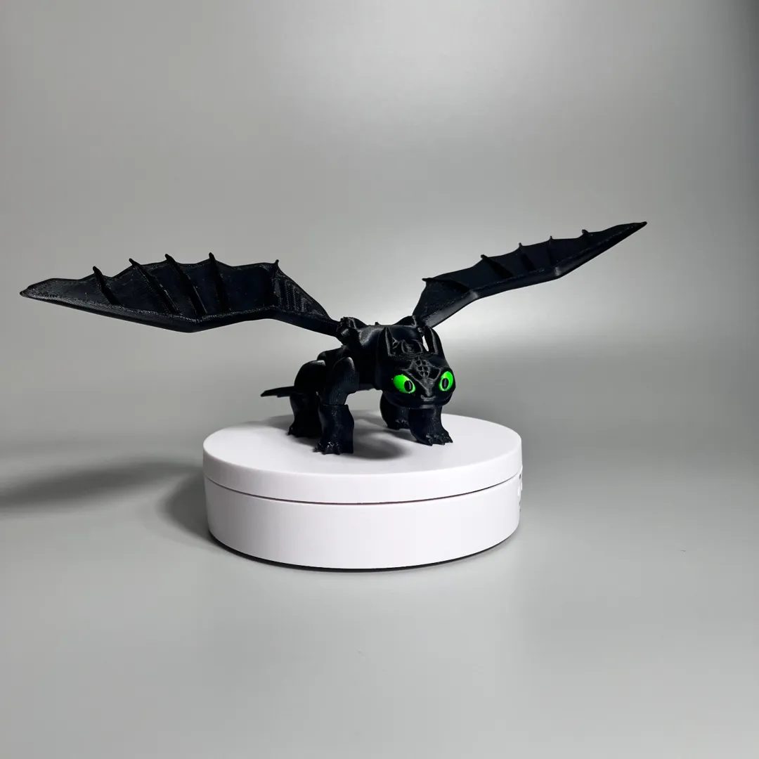 #168 Flexi Toothless Dragon (3MF Multi-color) — vue 3