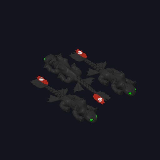 #168 Flexi Toothless Dragon (3MF Multi-color) — vue 11