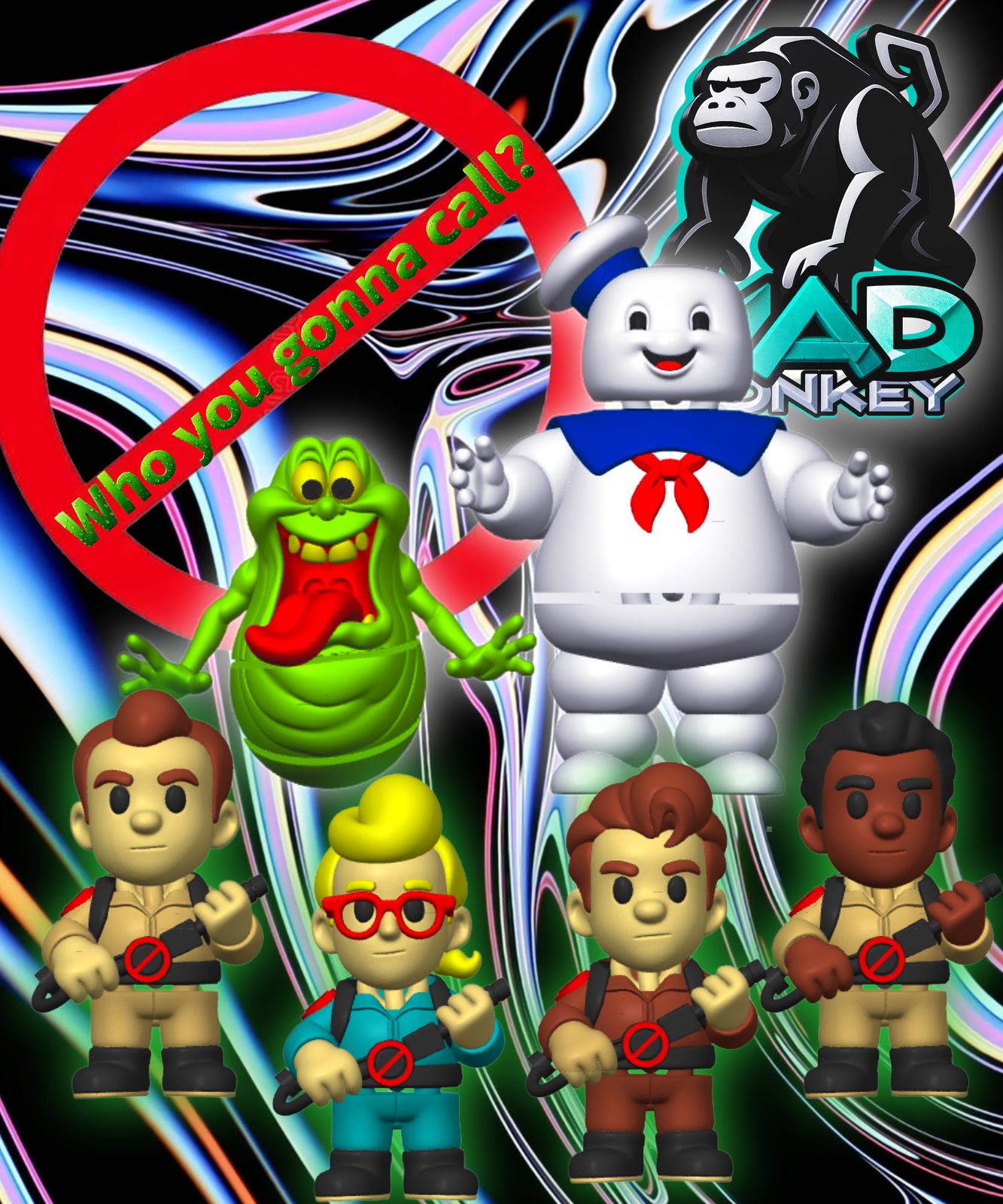 #174 Ghostbusters STAY PUFF marshmallow man mini flexi — vue 3