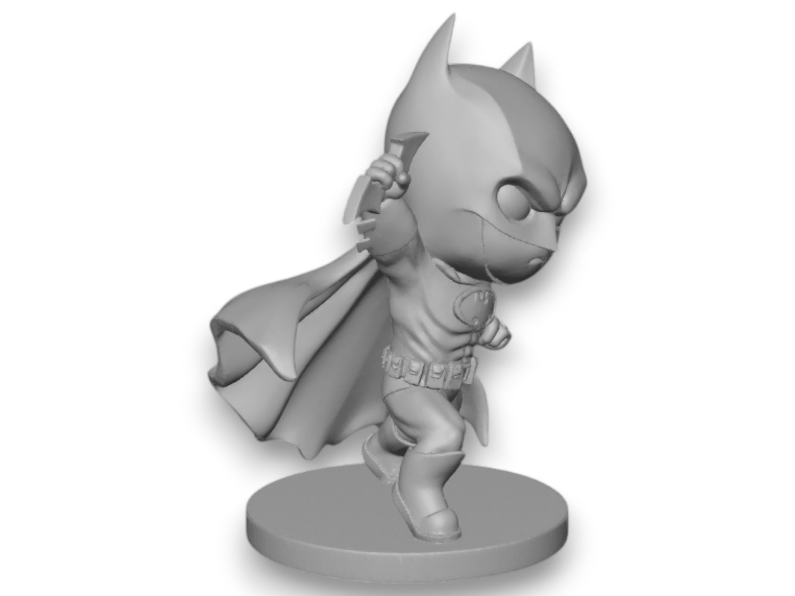 #175 Batman Chibi con Batarang — vue 3
