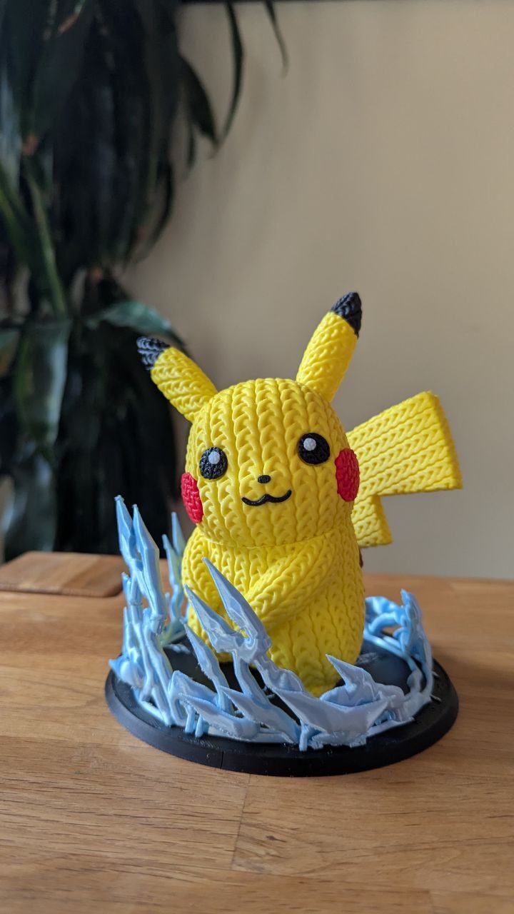 #175 Pokemon Pikachu Diorama for Knitted Pikachu Figure — vue 3