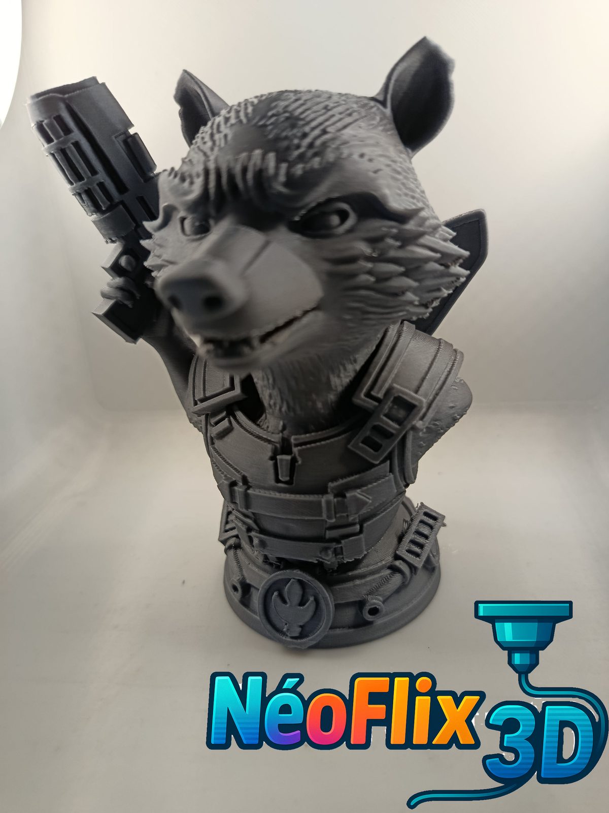 #183 Buste Rocket Raccoon — vue 3