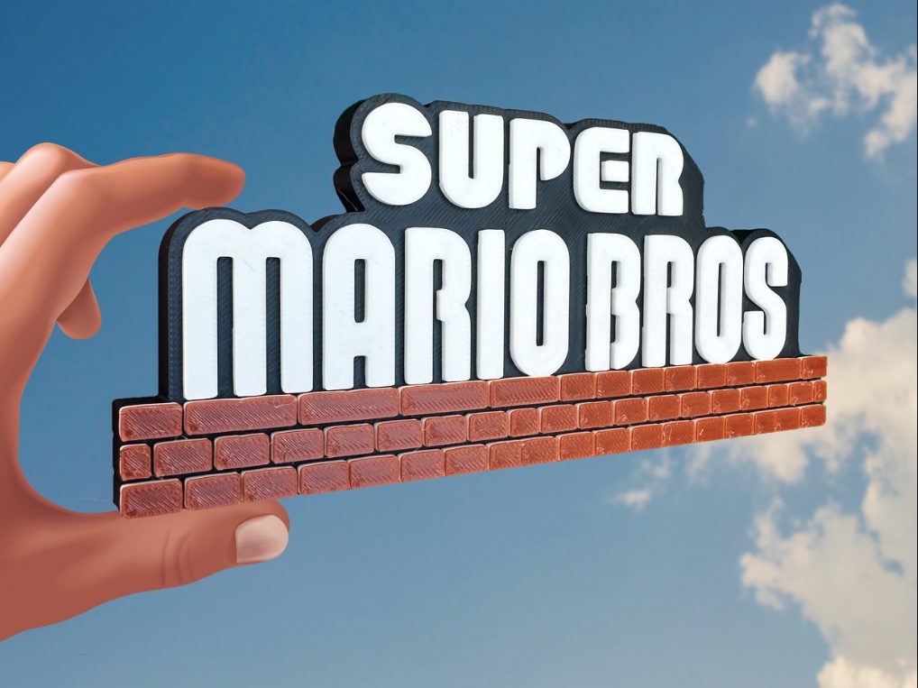#185 Super Mario Bros Logo — vue 1