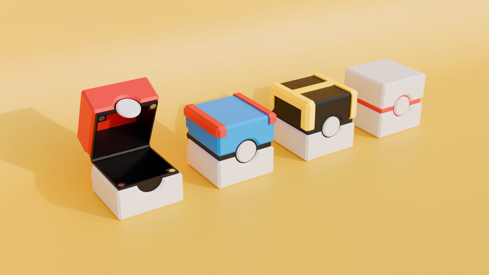 #188 Poké Balls Boxes (4 Models) — vue 4