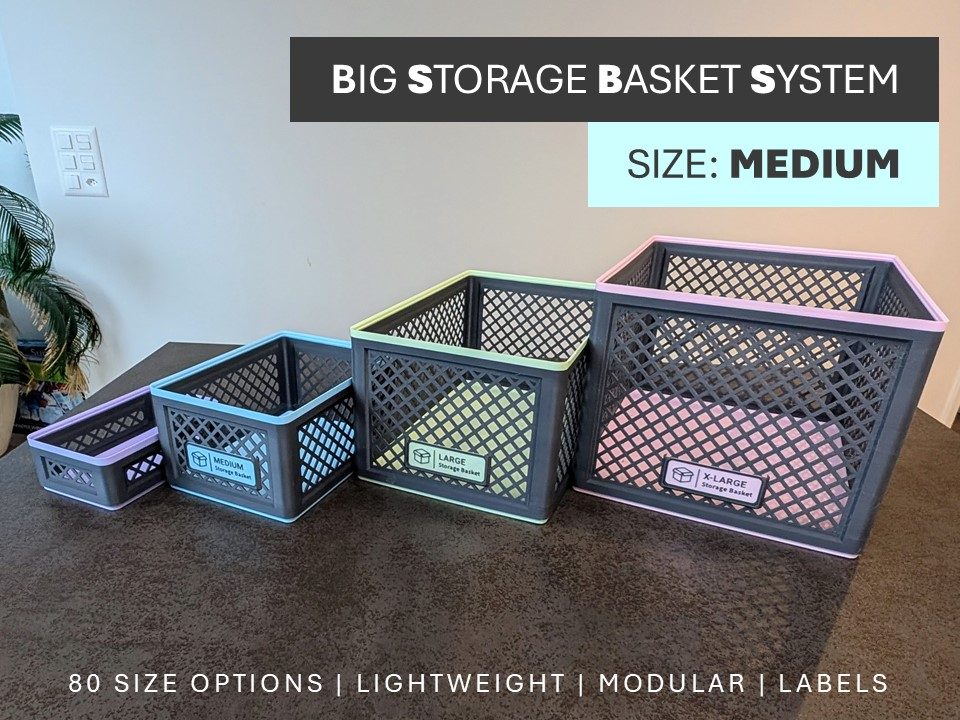 #189 Big Storage Basket System – Size Medium — vue 6