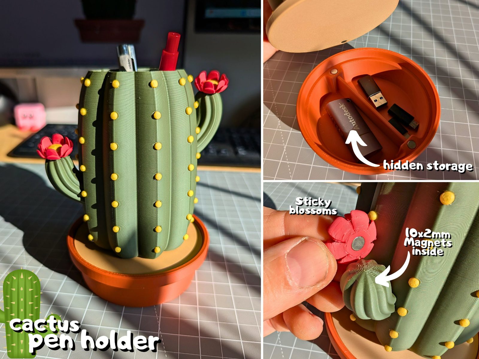 #191 Cactus Pen Holder — vue 2