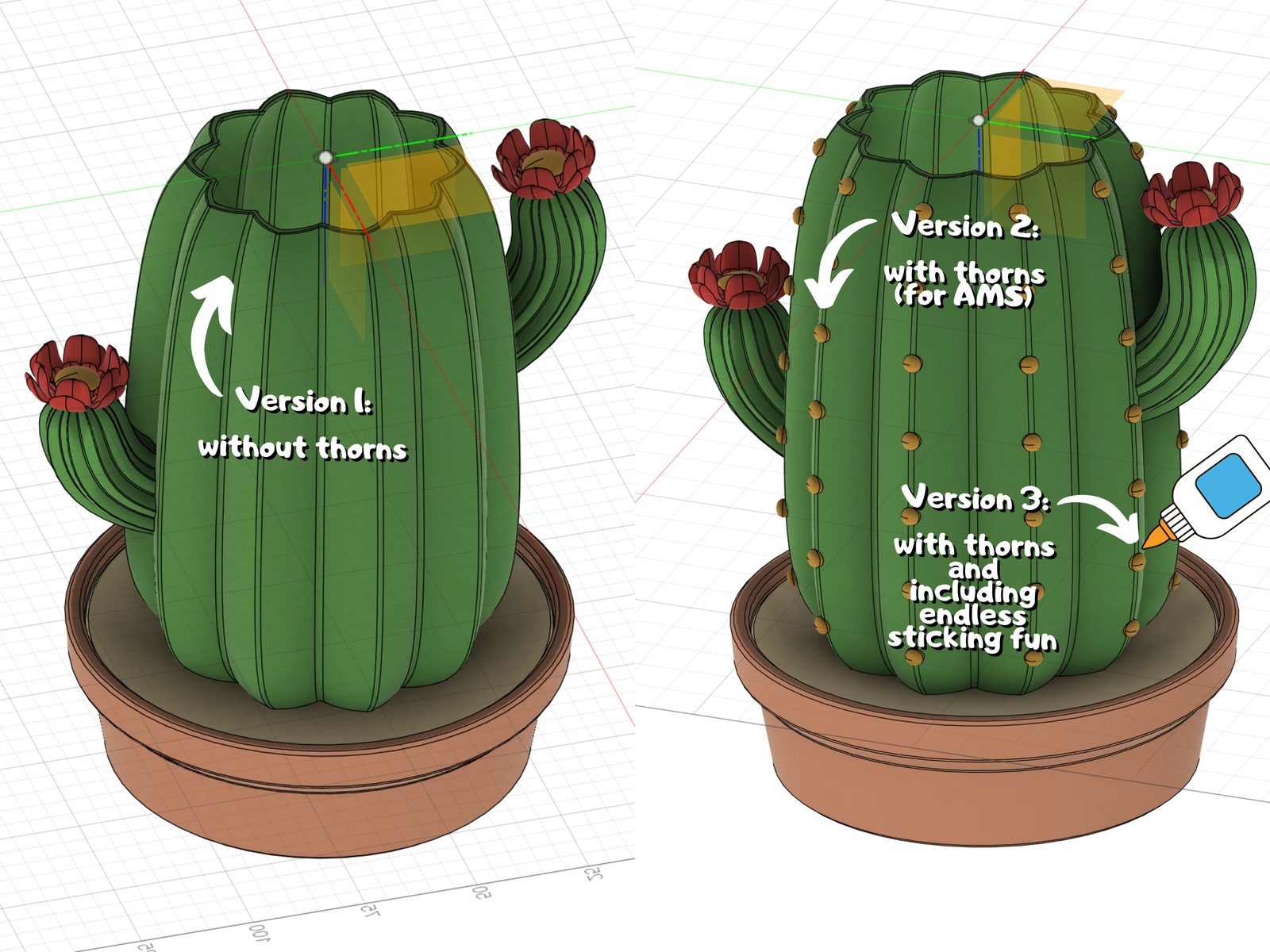 #191 Cactus Pen Holder — vue 4