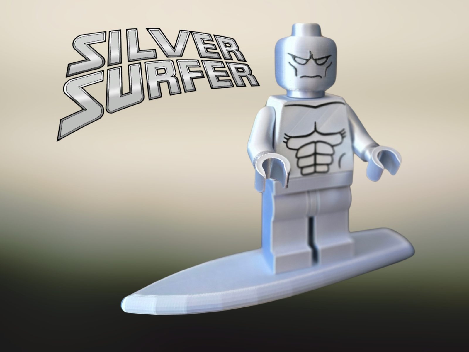 #195 Silver Surfer 500% Edition Brixx Figur — vue 3
