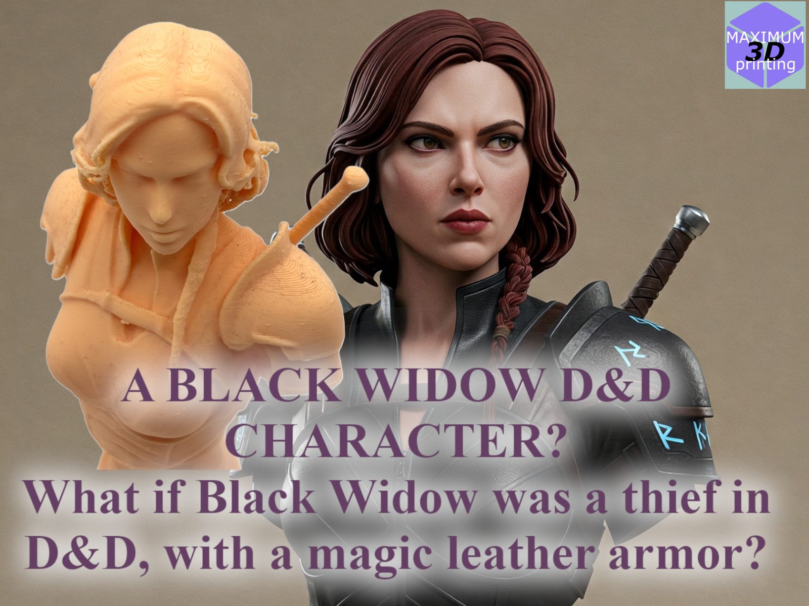 #196 Black Widow bust in D&D time. A Marvel thief — vue 1