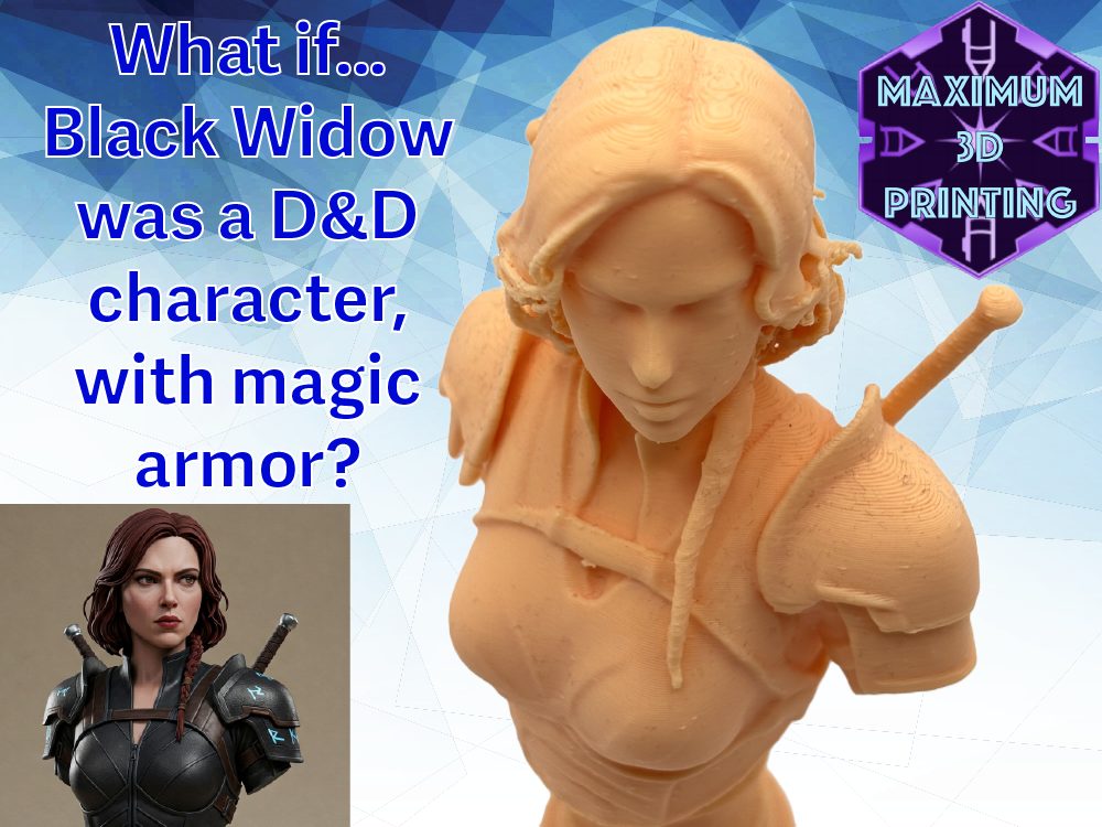 #196 Black Widow bust in D&D time. A Marvel thief — vue 2