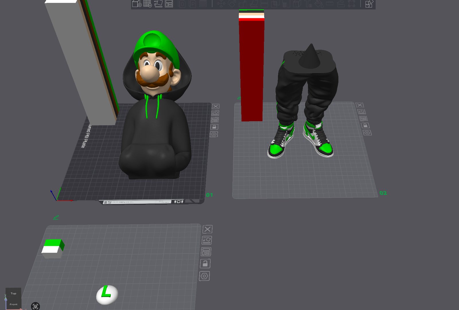 #197 Urban Vibes Luigi Blacked Out Plumber Drip Edition — vue 4