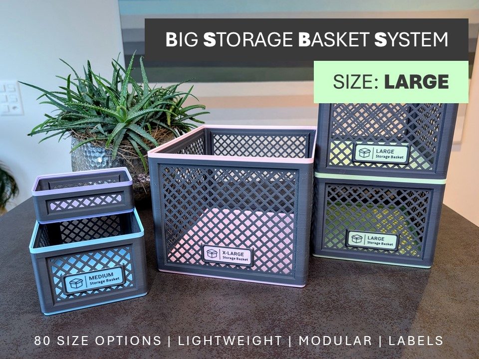 #199 Big Storage Basket System – Size Large — vue 7