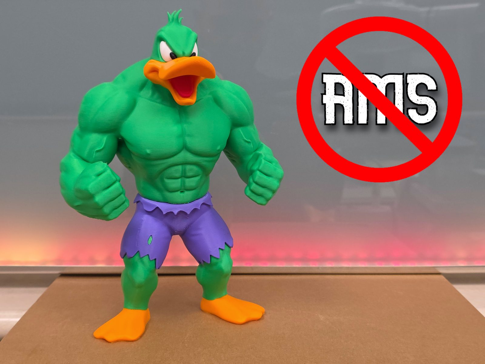 #209 Daffy Duck as Hulk — vue 1