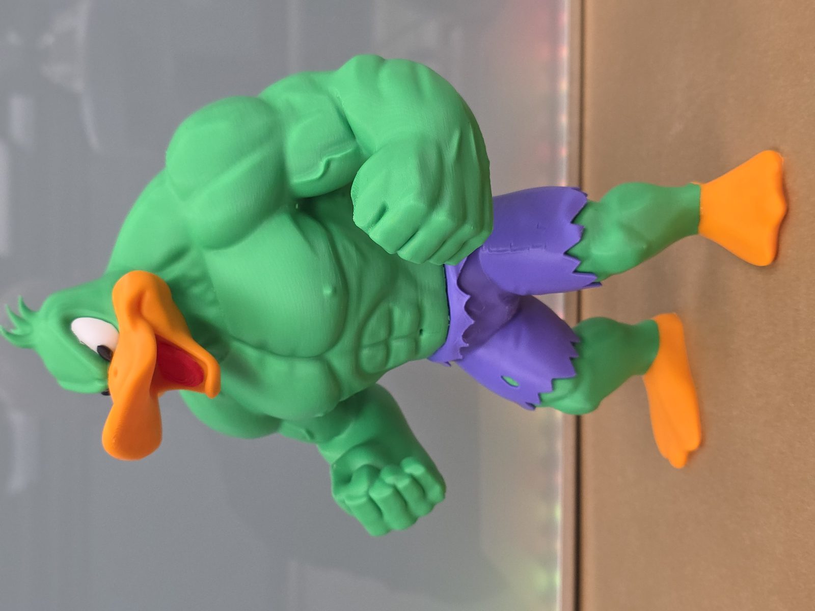 #209 Daffy Duck as Hulk — vue 8