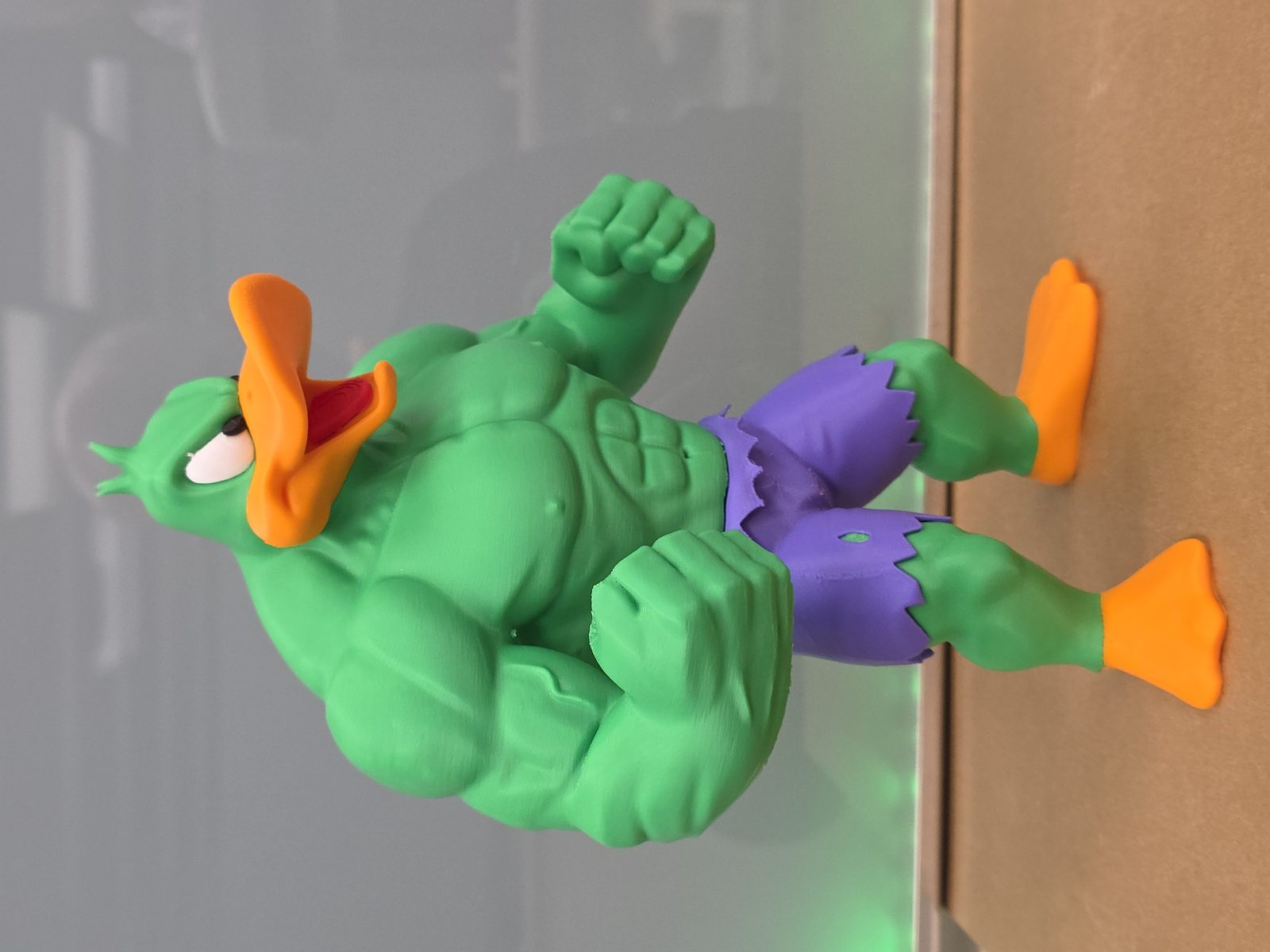 #209 Daffy Duck as Hulk — vue 13