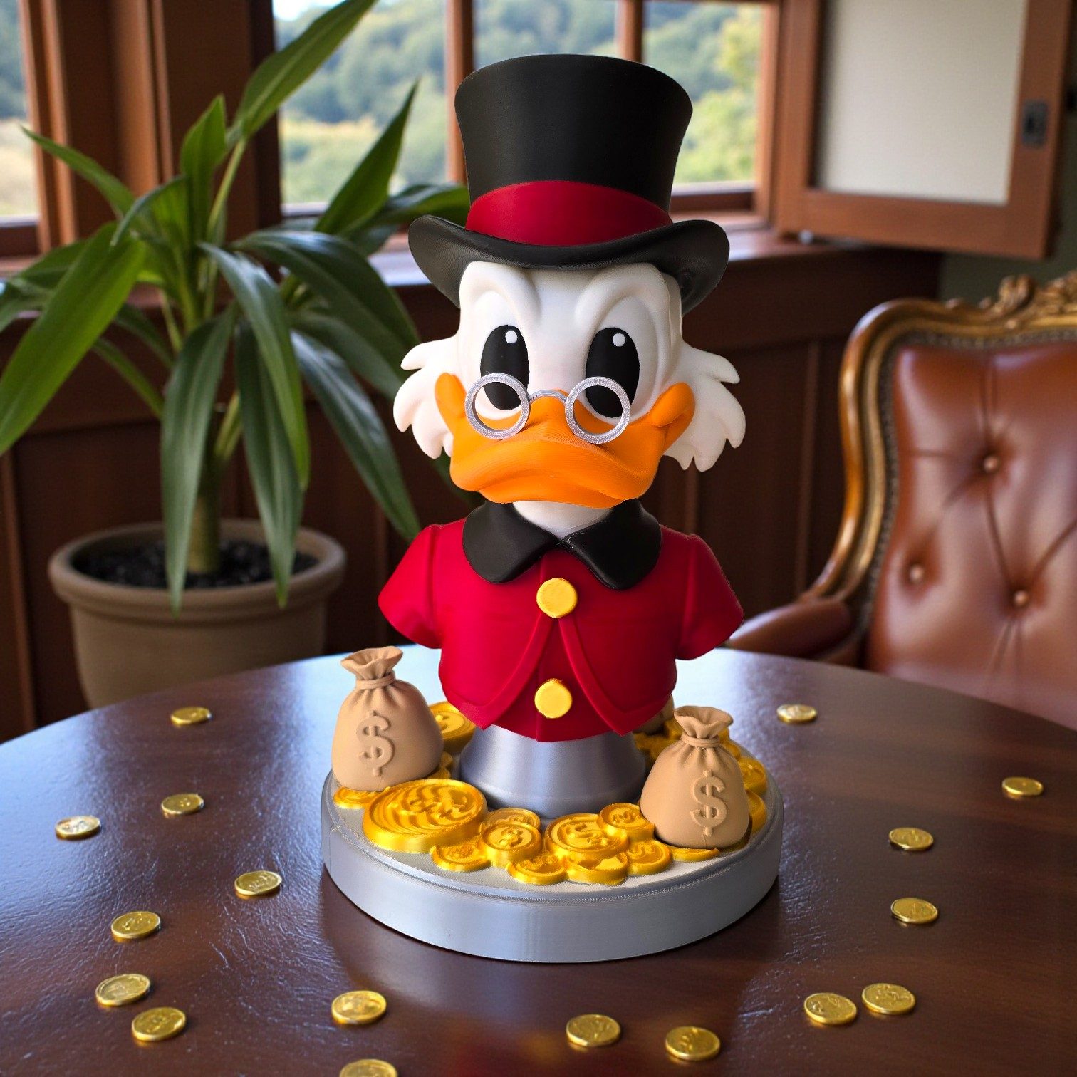 #211 Scrooge McDuck DuckTales Cartoon Collectible Bust — vue 9