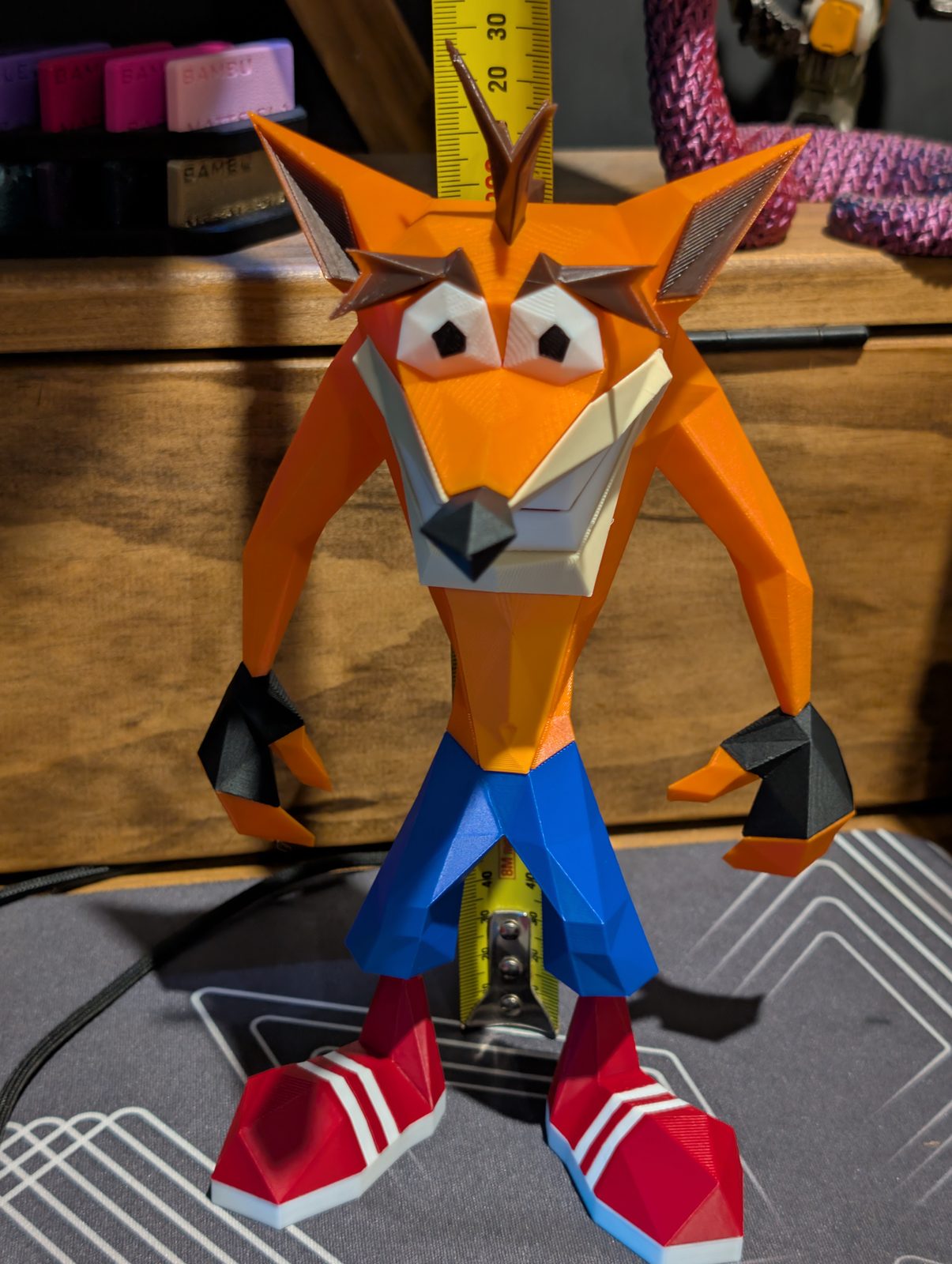 #214 Crash Bandicoot Figure - Low Poly PS1 — vue 9