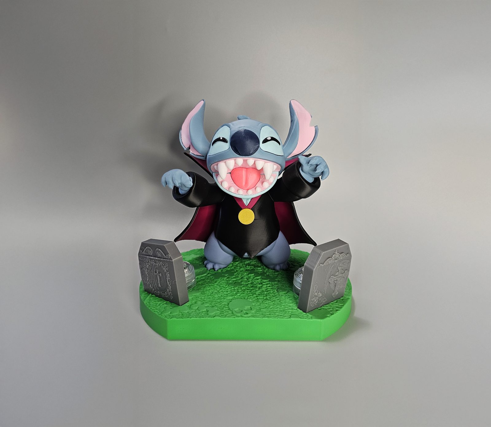#226 Halloween bis! Stitch Dracula fanart! (20 cm tall) — vue 5