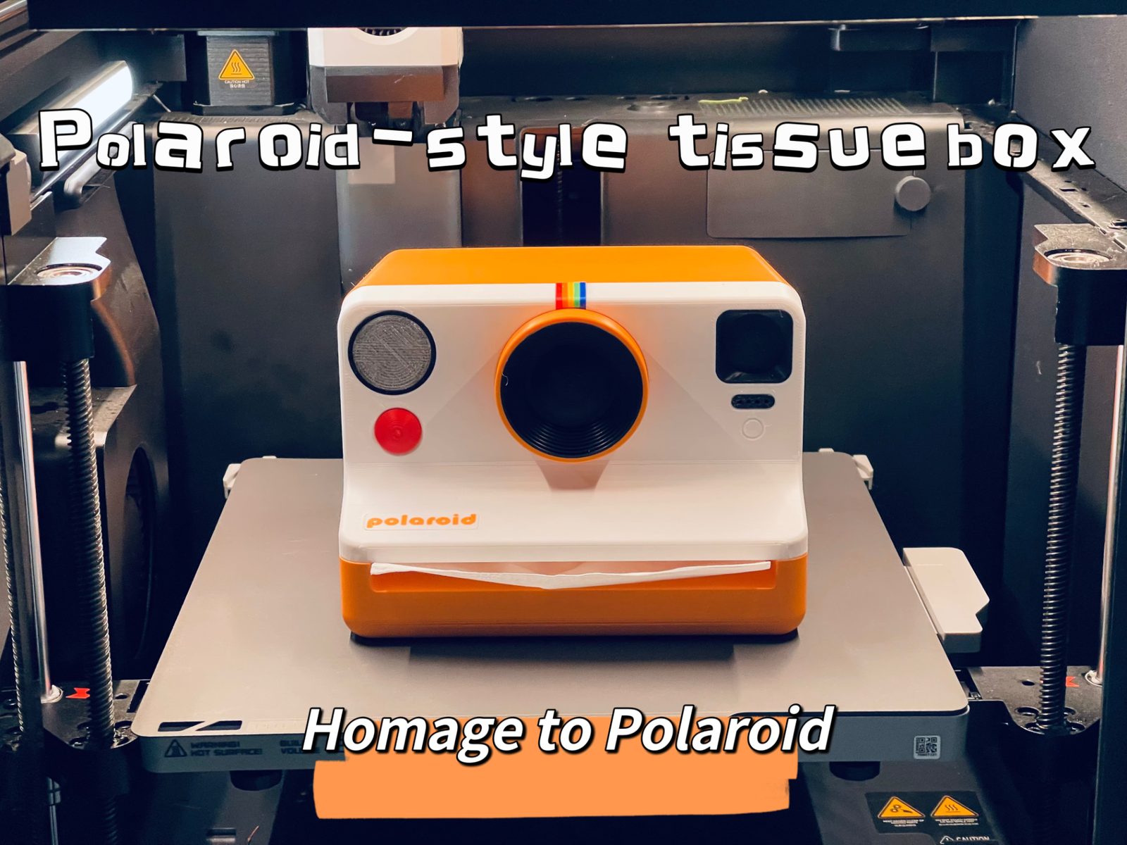#231 Polaroid-style tissue box — vue 1