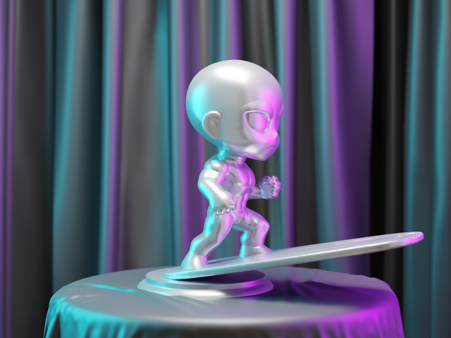 #236 The Orijinal Silver Surfer Inspired Chibi Figure — vue 2