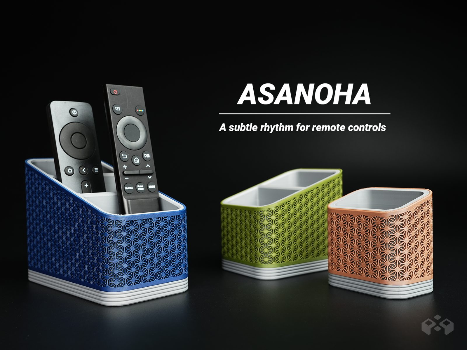 #237 Asanoha Remote Control Holder — vue 4
