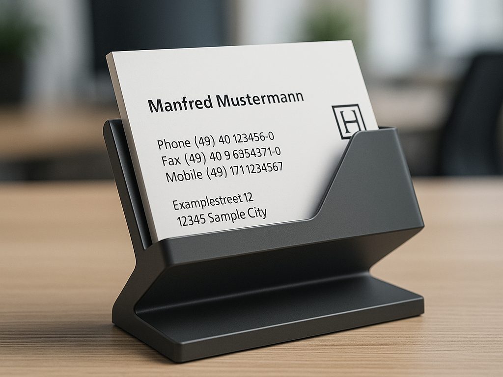#238 Modern Business Card Holder — vue 6