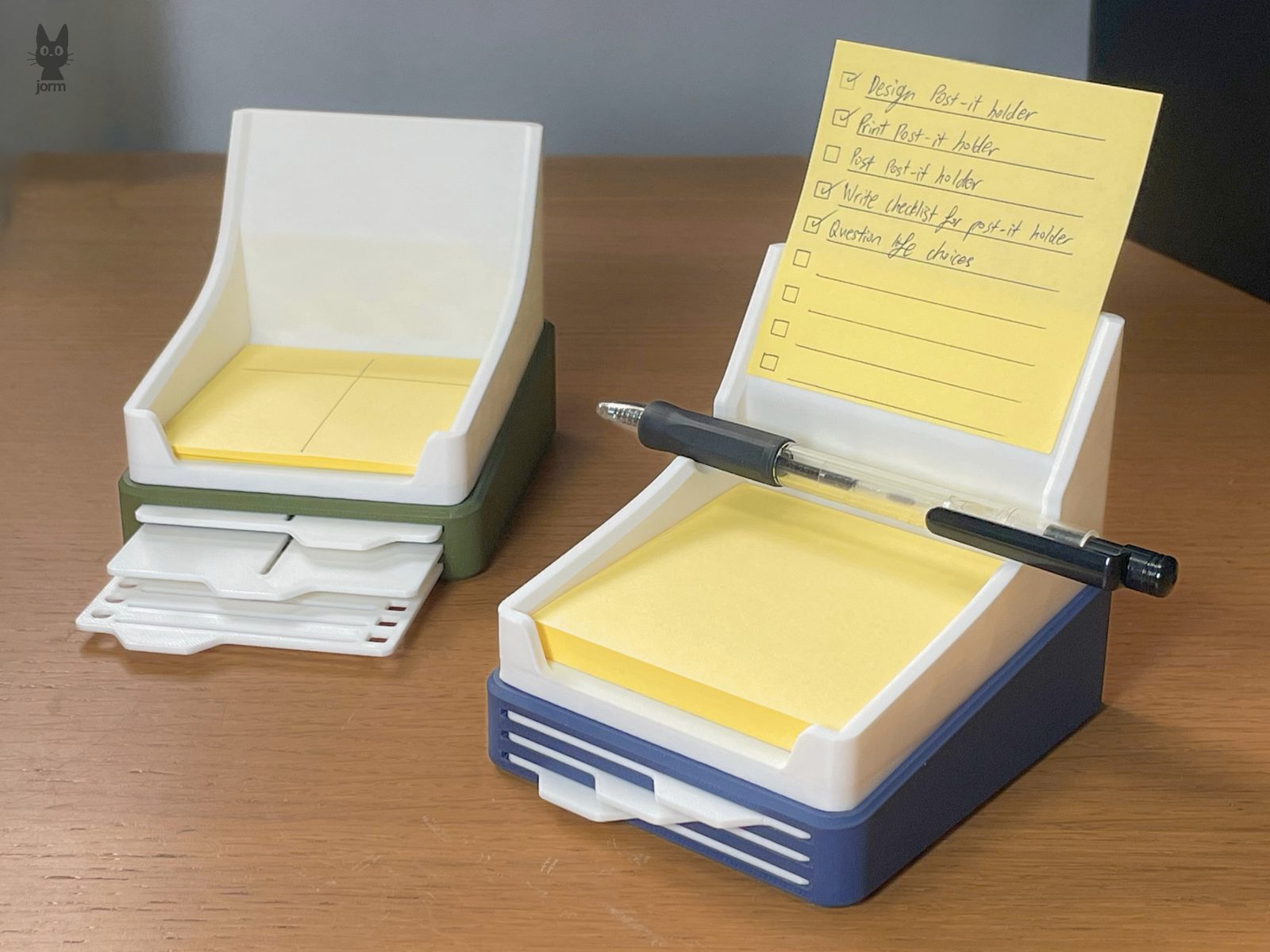#240 Sticky Note Holder with Stencils — vue 8