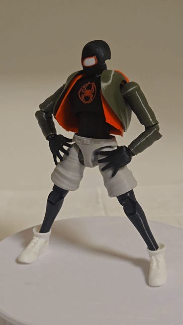 #242 Articulated Spiderman Miles Action Figure — vue 7