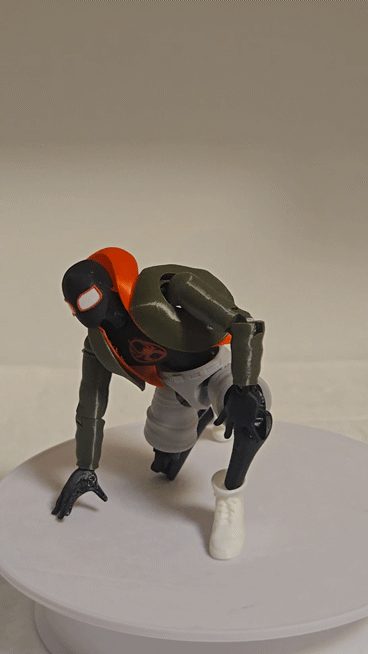 #242 Articulated Spiderman Miles Action Figure — vue 8