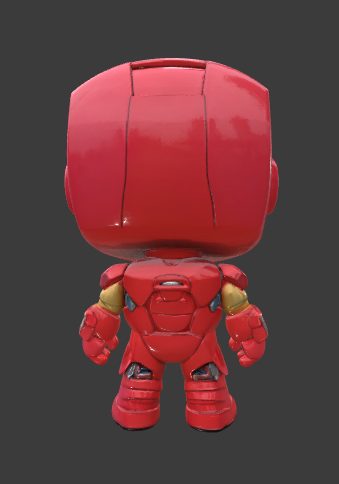 #246 funky Pop-style Iron Man figure — vue 2