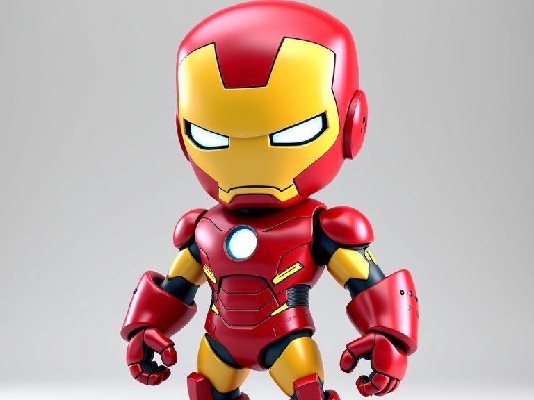 #247 Iron Man Chibi PrintMon Figure — vue 2