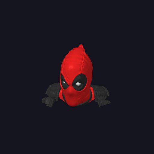 #253 Deadpool headphone holder — vue 4
