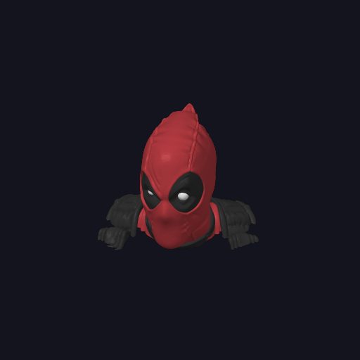 #253 Deadpool headphone holder — vue 6