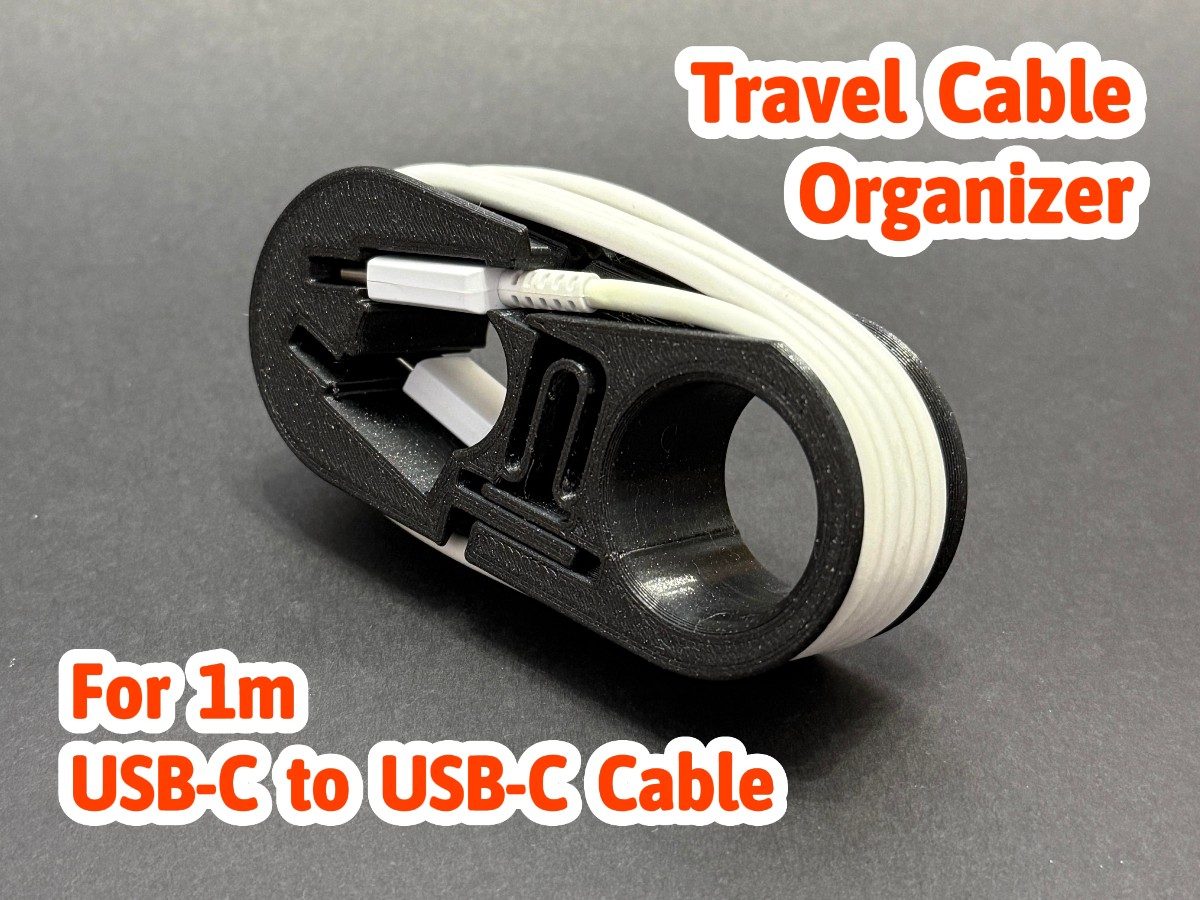 #261 USB-C to USB-C travel cable organizer fidget clip — vue 3