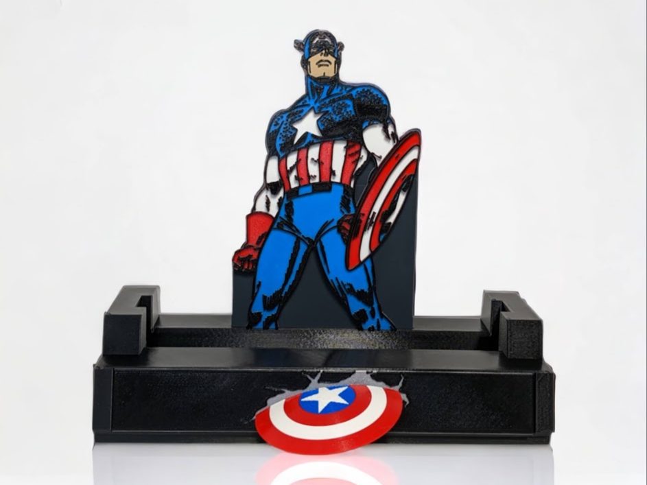 #269 Captain America Slab Stand - CGC -Graded Books — vue 1