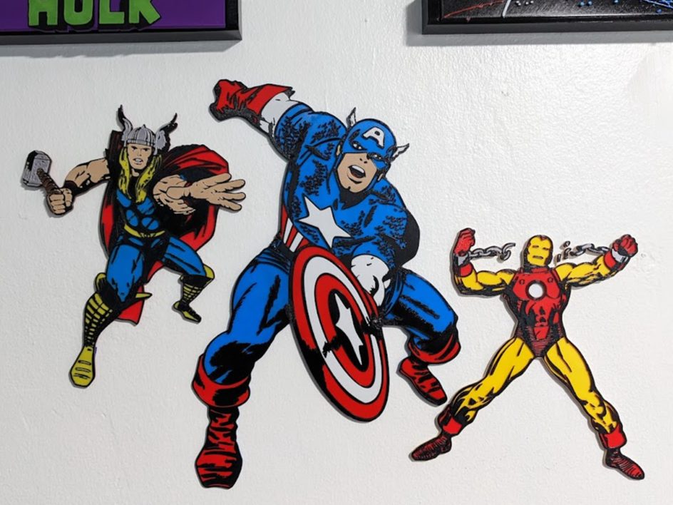 #270 Captain America Wall Art — vue 3