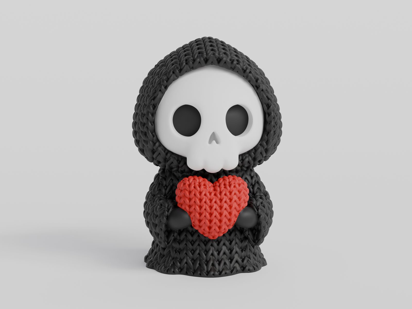 #275 Knitted Heart Grim Reaper - Halloween — vue 7