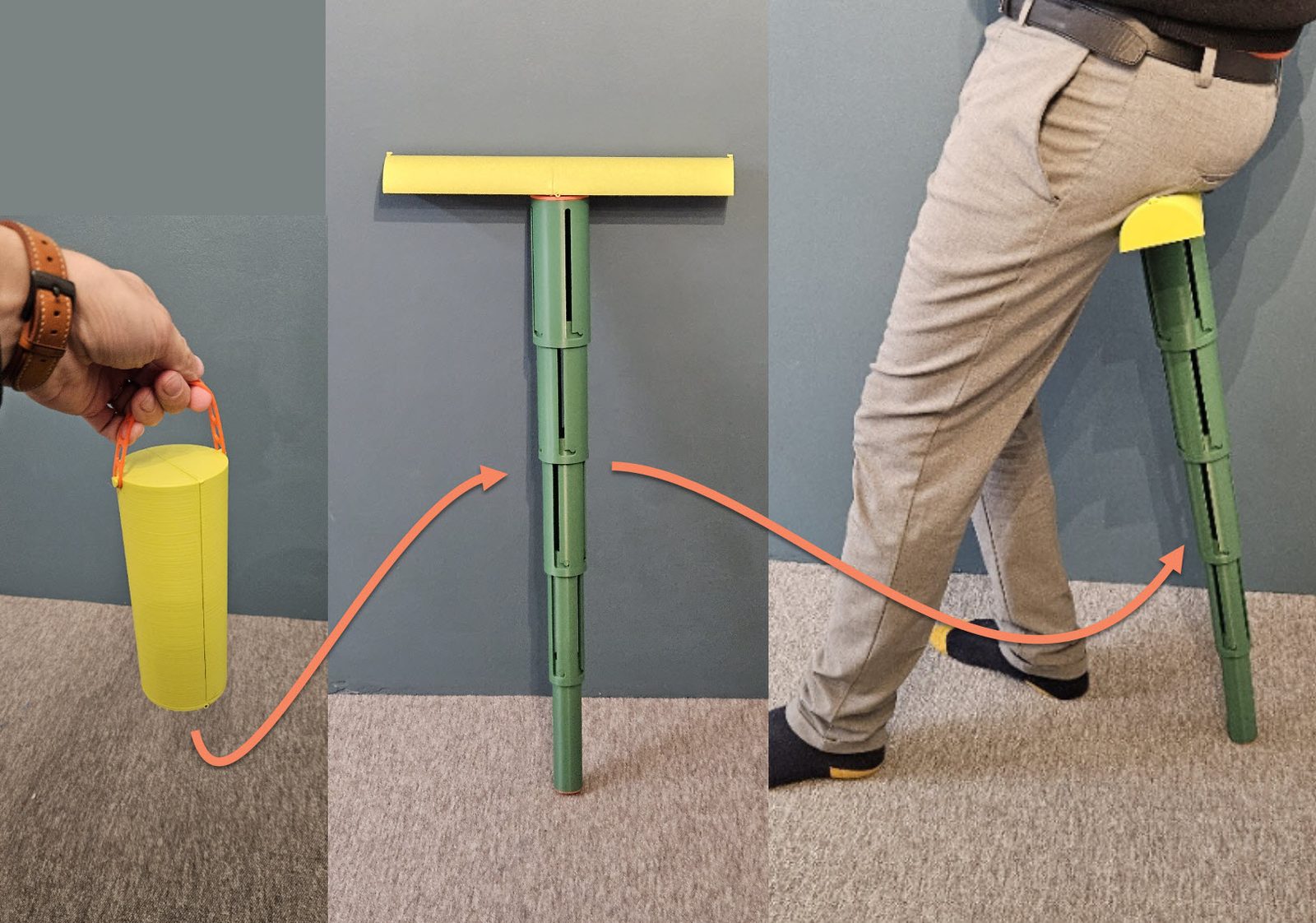 #275 Portable SaddleStick Pro (twist & sit stick) — vue 3