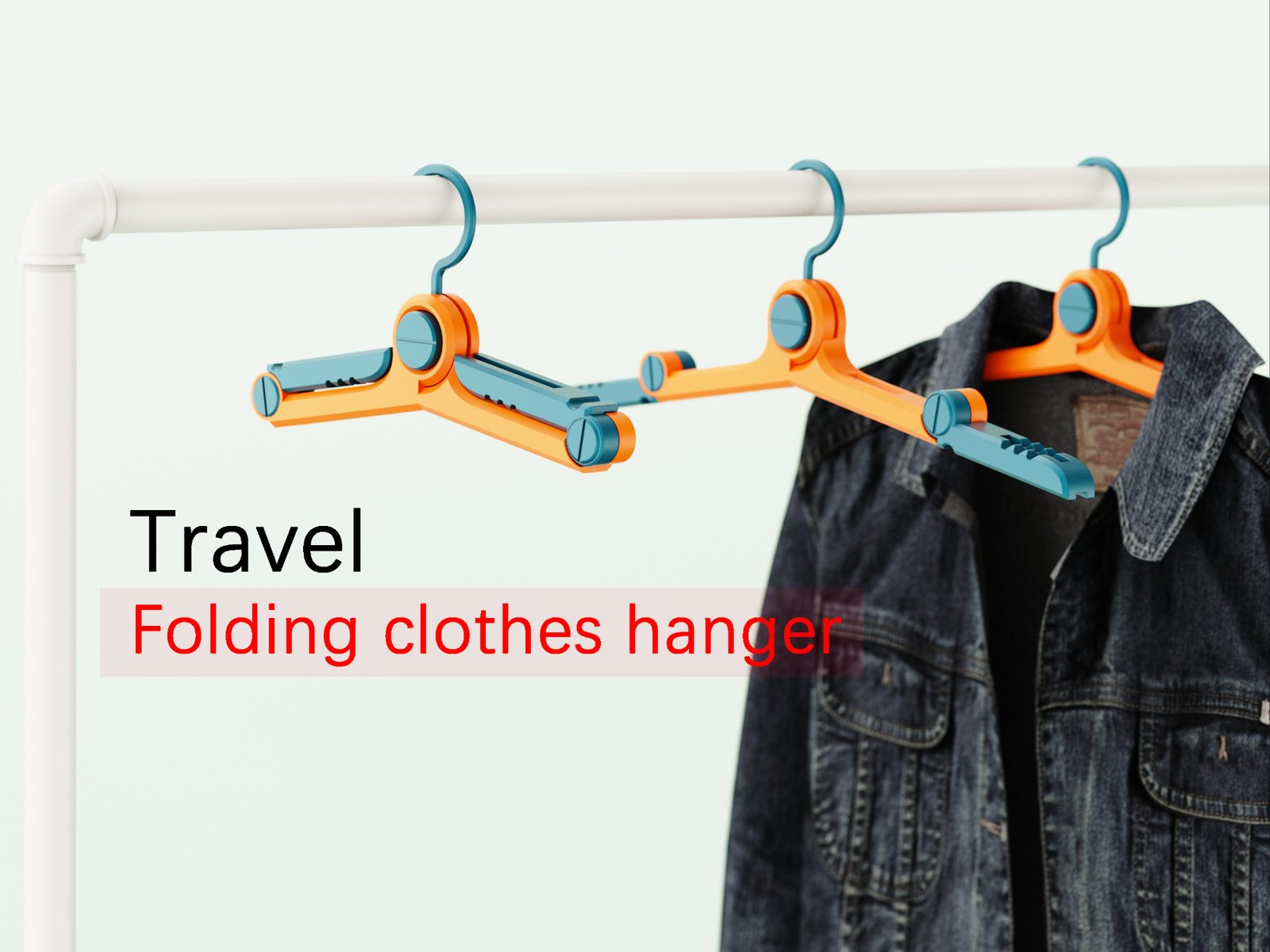#276 Travel folding clothes hanger — vue 6