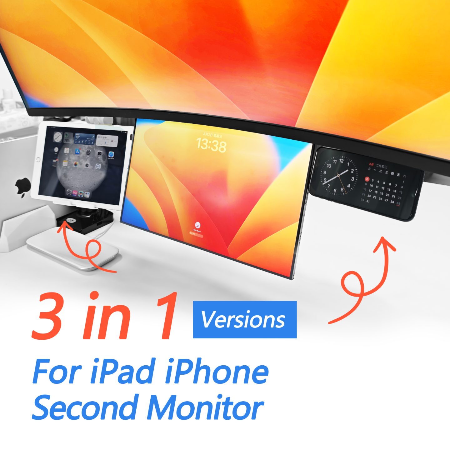 #278 Floating Second Monitor iPad iPhone Stand — vue 7
