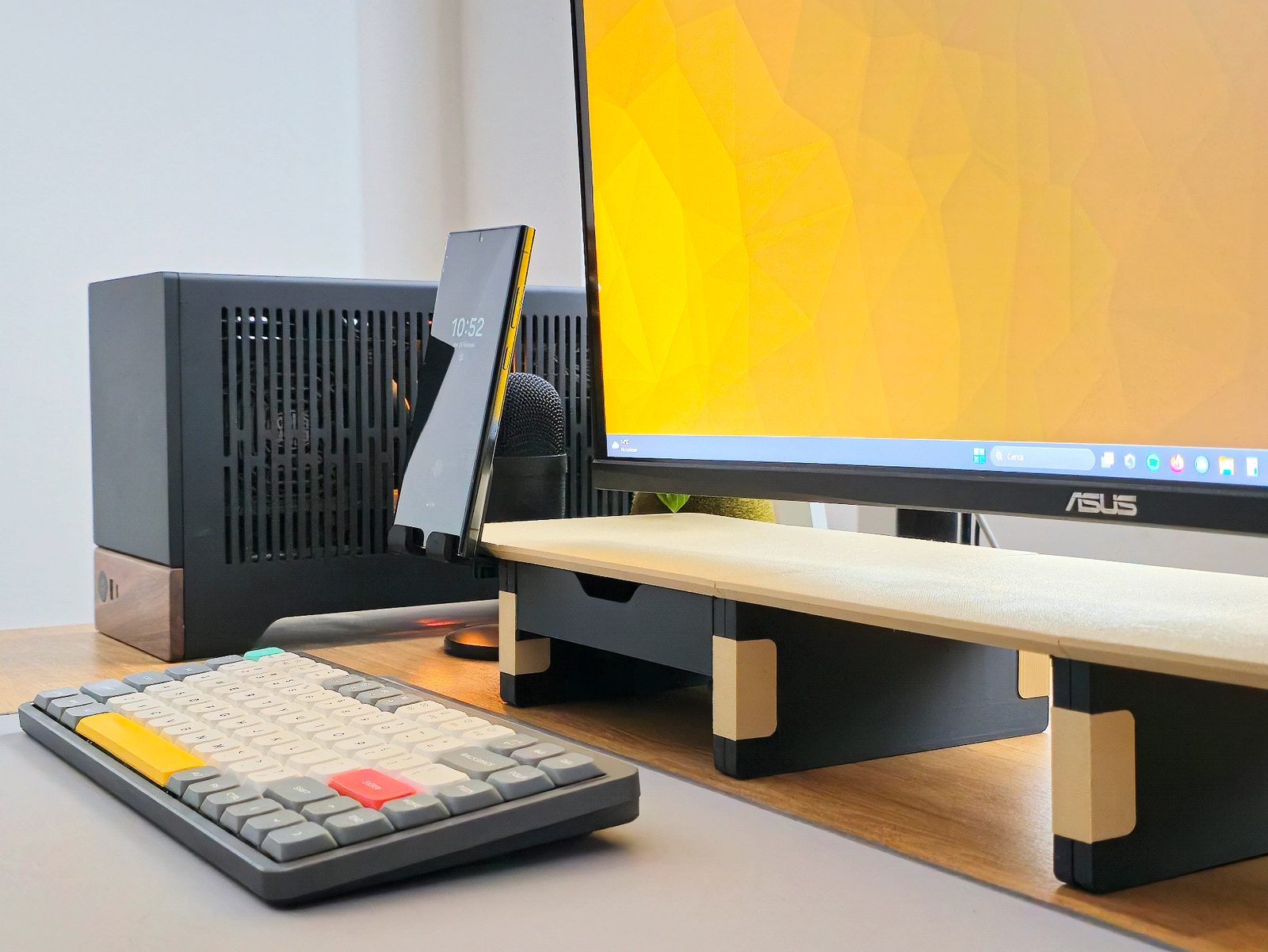 #279 Modular Desk Shelf Fully Printed • Screwable Addon — vue 3