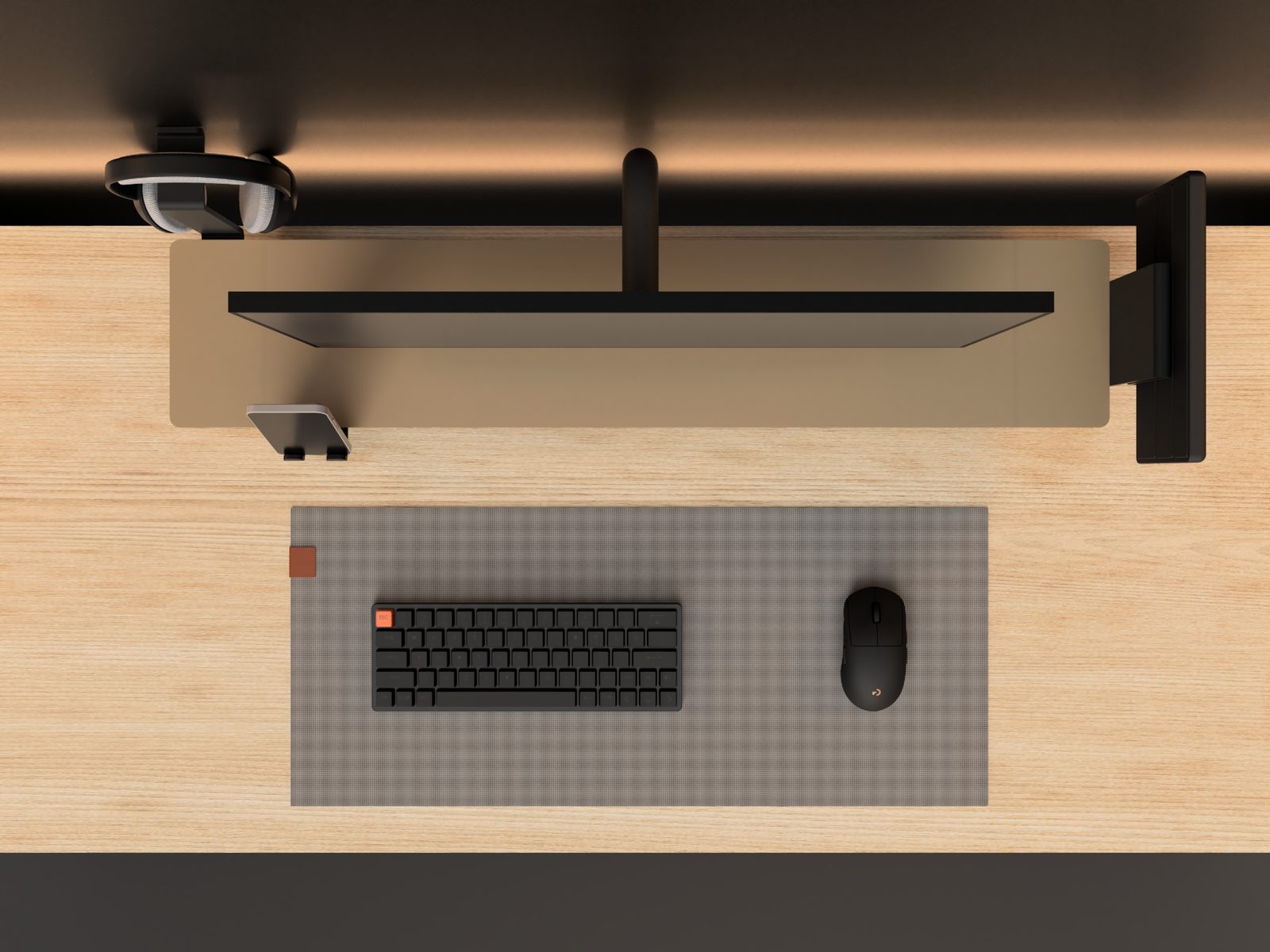 #279 Modular Desk Shelf Fully Printed • Screwable Addon — vue 29