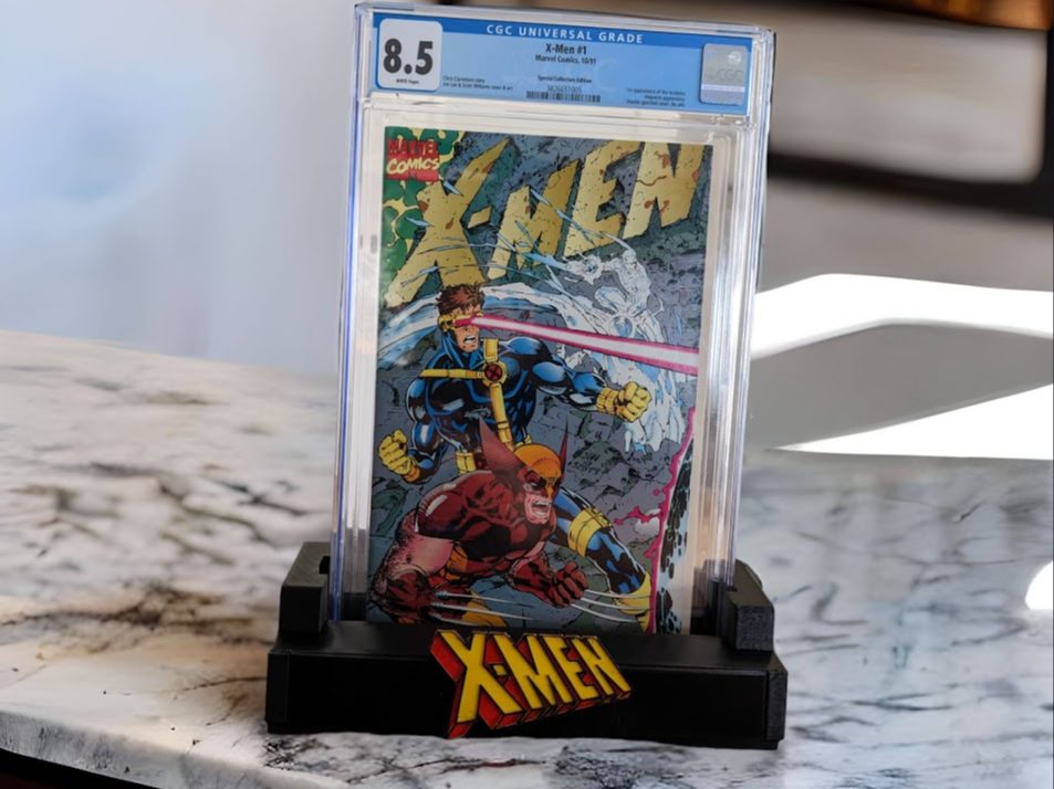 #282 X- Men Comic Book Slab Stand - Graded Comics - LED — vue 2