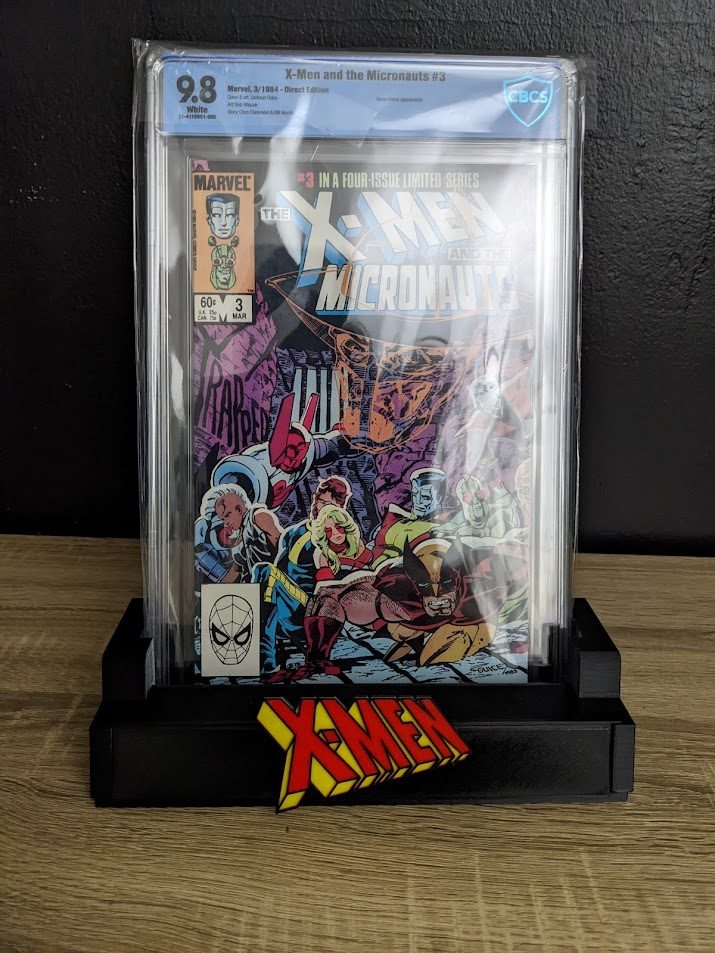 #282 X- Men Comic Book Slab Stand - Graded Comics - LED — vue 3