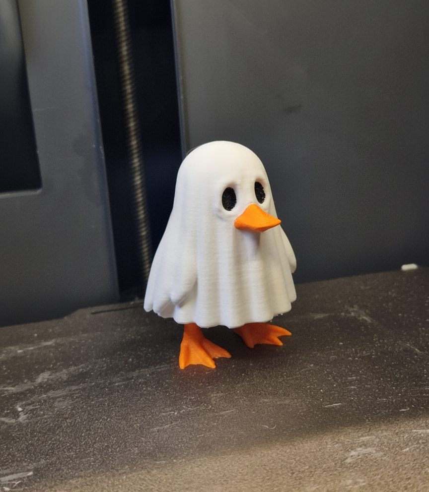 #302 The Ghost Duck - Halloween 3D Statue — vue 8